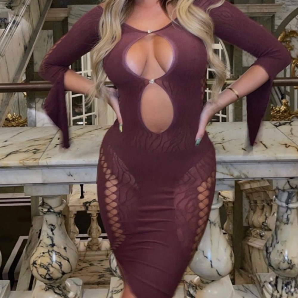 poster girl brown charlotte dress